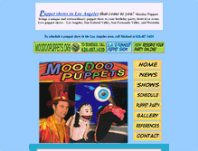 Tablet Screenshot of moodoopuppets.org
